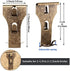 Brick Wall Clips for Hanging Brick Lights Wreaths Pictures Hanger Steel Brick Clamp Hooks Brick Wall Hook Fastener Fits Brick 2-1/4 inch to 2-3/8 inch in Height (9 Pieces)