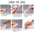 Acrylic Nail Tips 500 Pieces Fake Nail Tips - 10 Sizes Artificial False Nail Tips With Box - for Women Girls DIY Nails (Almond-Clear)
