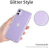 JJGoo Compatible with iPhone 11 Case, Clear Glitter Sparkle Bling Anti-Scratch Shockproof Protective Flexible Phone Cases Cute Slim Thin Bumper Cover for Women Girls (6.1 inch) 2019