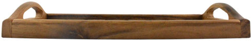 roro Acacia Wooden Serving Bath and Spa Tray Bathroom Accessory Caddy, 14 x 7 Inch