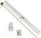 FlagsImp 6 Foot Steel White Pole with (Ball)