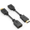 HDMI Extension Cable 2 Pack , Electop Support 4K & 3D 1080P High Speed HDMI Male to Female Extender Adapter Converter for Google Chrome Cast,Roku Stick,TV Stick,HDTV,PS3/4,Xbox360,Laptop and PC