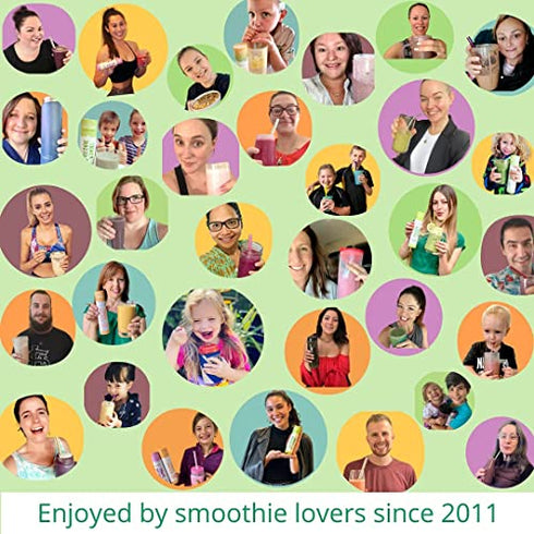 Smoothie Bombs Blender Boosters -Super Greens Mix, Matcha, Spirulina Organic Superfoods ingredients, Gluten-Free, Vegan, 5 Bombs Per Tube