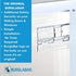 Burglabar 2 Pack - Great for Sliding Patio Door Lock, (Use 2 for doors), Sliding Window Lock, Sliding Basement Windows Lock, Child Safety Lock