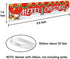 Ushinemi Merry Christmas Banner Xmas Party Decorations for Outdoor Outside Yard Decor Sign, 9.8X1.6 Feet