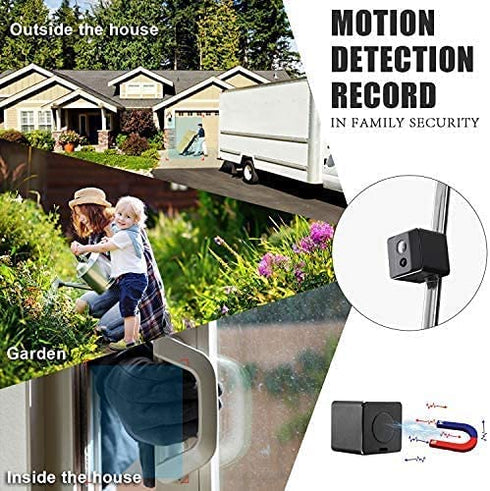 Mini Spy Camera 1080P Cop Spy Cam As Seen On TV-Spy Camera Wireless Hidden-Mini Camera Spy Wireless-Hidden Spy Camera -Nanny Cam with Night Vision and Motion Detection-Built-in Battery-No WiFi Needed