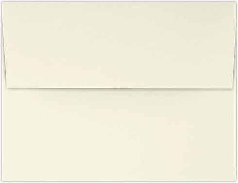 LUXPaper A4 Invitation Envelopes for 4 x 6 Cards in 70 lb. Natural, Printable Envelopes for Invitations, 50 Pack, Envelope Size 4 1/4 x 6 1/4 (Cream)