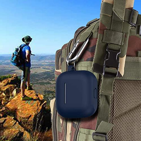 Compatible with AirPods 3 Case Cover Silicone Protective Case Skin for Airpods 3rd Generation Charging Case 2021 (Front LED Visible) Navy Blue