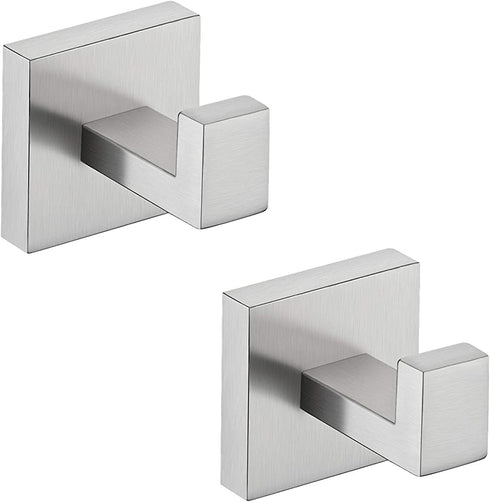 KES Bathroom Towel Hook Coat Hook Wall Mounted Robe Hook Towel Hanger SUS 304 Stainless Steel Brushed Finish 2 Pack, A22560-2-P2