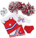 Emily Rose 18 Inch Doll Clothes Accessories | 7 PC USA 18" Doll Cheer Cheerleader Outfit Gift Set Toy Girls, Including Doll Shoes and Pom-Poms Accessory! | Fits Most 18" Dolls