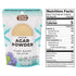 Foods Alive Organic Agar Agar Powder - 2oz Vegan Gelatin Substitute, Gluten Free, Plant Based, Kosher, Unflavored, Thickener. Great for Vegan Cheese, Keto Food and other Whole Foods (1-Pack)