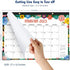 Desk Calendar 2023-2024 - Large Desk Calendar 2023-2024, Jan 2023 - Jun 2024, 17" x 12", Desk Pad, Large Monthly Blocks, Calendar with Tear Off Design, 2 Corner Protectors & 2 Hanging Hooks