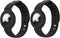 (2 Pack) Kids / Adults Anti-Lost Bracelet for AirTag, iZi Way Soft Silicone Wristband Watch Band Protective Case Cover Holder for Apple Air Tag Tracker - Black