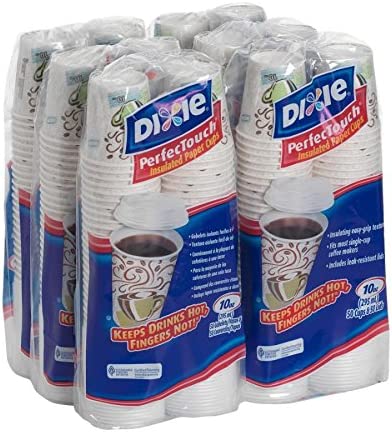 Dixie DXE5310COMBO600 White Perfectouch Cup - 50 Pieces