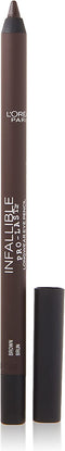 L'Oreal Paris Makeup Infallible Pro-Last Pencil Eyeliner, Waterproof and Smudge-Resistant, Glides on Easily to Create any Look, Brown, 0.042 oz.