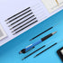 100 Pieces Ink Pen Refills Replaceable 0.7mm Ballpoint Pen Refills 4.2inch Blue Black Ink Refills Smooth Writing Pen Refills for Retractable Pens Office School Supplies (Black Blue)