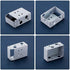 6 Pcs Blind Brackets 2 Inch Low Profile Box Mounting Bracket White Color Window Blinds Headrail Bracket