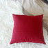 Artcest Set of 2, Kids Decorative Linen Bed Throw Pillow Case, Sofa Durable Modern Stylish, Comfortable Cushion Cover for Couch, 12"x12" (Burgundy)