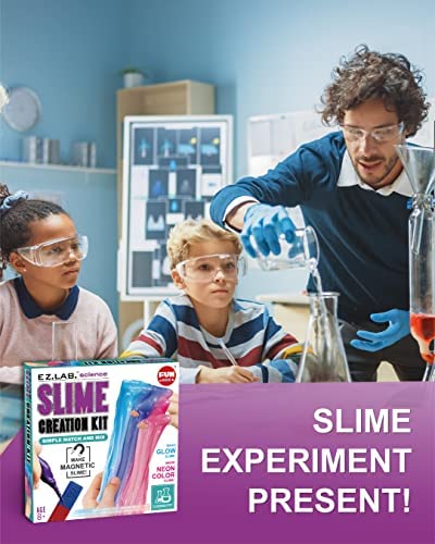Science Kits for Kids Age 8-12, FunKidz Slime Maker Kit for Girls Boys Age 6-8 Putty Slime Lab Includes DIY Magnetic Slime STEM Toys