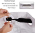 White Shower Curtain, 3D Hook Free Water Repellent PEVA Shower Curtain Liner Washable,72x74 inch
