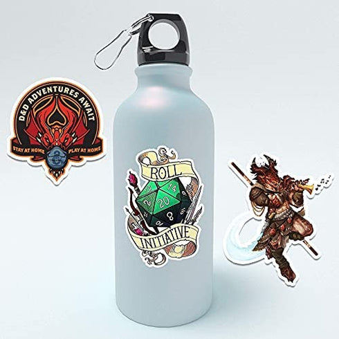 GTOTd Dungeons and Dragons Stickers?20 pcs?Large Size?Gifts Games DND Merch Party Supplies Decor Decals Vinyls for Suitcase Laptop Waterbottle Phone Teens Girls