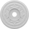 Ekena Millwork CMP22BA Baltimore PVC Thermoformed Ceiilng Medallions, 22"OD x 3 1/2"ID x 1"P (Fits Canopies up to 7 3/4"), Unfinished