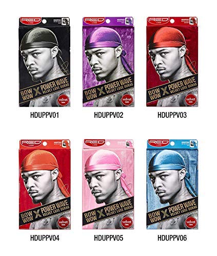 RED by KISS Bow Wow Power Wave Velvet Luxe Durag (Blue)
