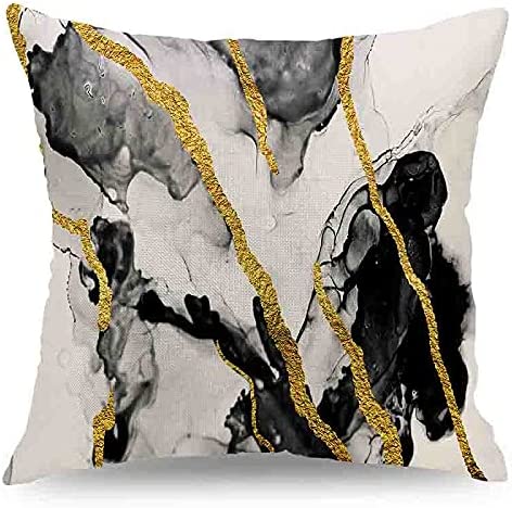 CARROLL Throw Pillow Covers Decorative Pillows for Couch Pillows 18 x 18 Inch Modern Marble Throw Pillow Cases for Bedroom Sofa Living Room Home Decor Set of 4
