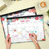 Desk Calendar 2023-2024 - Large Desk Calendar 2023-2024, Jan 2023 - Jun 2024, 17" x 12", Desk Pad, Large Monthly Blocks, Calendar with Tear Off Design, 2 Corner Protectors & 2 Hanging Hooks