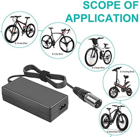 Tree 60W Scooter Battery Charger for LASHOUT Electric Bike, 24V 2A Lithium Charger Compatible with Jazzy Power Chair,Pride Hoveround Mobility,Schwinn S300 S350 S400 S500 Ezip 400 Mountain Trailz