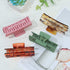 Hair Claw Clips 8 PCS 4.1" Rectangular French Design Hair Clips Large Claw Clip for Women Girls Jaw Clips