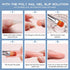Morovan Slip Solution Poly Gel 2.5oz Nail Extension Gel Slip Solution Anti-stick Gel Solution Liquid With Brush Nail Tips Clips Crystal Cup for Poly Nail Gel Nail Art Kit Easy DIY