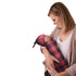 Itzy Ritzy Cocoon & Hat Swaddle Set, Cutie Cocoon Includes Name Announcement Card & Matching Jersey Knit Cocoon & Hat Set, Perfect for Newborn Photos, for Ages 0 to 3 Months, Buffalo Plaid