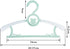 30 Pack Kids Hangers,Childrens Durable Plastic Infant Hangers for Kids Clothes,Non-Slip Baby Clothes Hangers,Extensible Toddler Hangers for Laundry and Closet (Green)