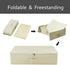 iwill CREATE PRO Underbed Storage Cube with Lid, Underbed Shoe Organizer Basket, Garment Storage Boxes, Beige