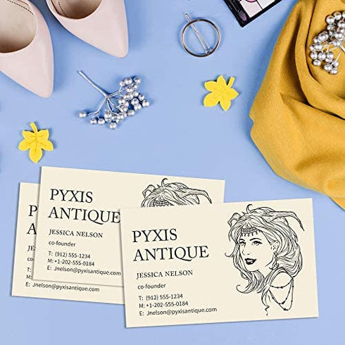 Avery Business Cards for Laser Printers 5376, Ivory, Uncoated, Pack of 250