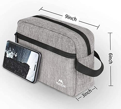 Toiletry Bag for Men (2 Packs), Waterproof Dopp Kit Bathroom Shaving Bag for Toiletries, Small Accessories Small Cosmetics & Makeup Organizer for Traveling