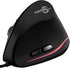ZLOT Wired Vertical Mouse,Ergonomic Design USB LED Optical Mouse with 6 Buttons and 4 Adjustable Sensitivity 1200/1600/2400/3200 DPI for Office, Gaming, PC, Computer,Laptop,Desktop,Black …