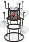 Coffee Mug Holder, Auledio 3 Tier Mug Tree Stand for Counter, Metal Tea Cup Rack Holder Tabletop Mug display Rack, Holds 15 Mugs, Bronze