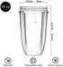 Blender Replacement Parts for Nutribullet Blender, 24OZ Cup with Flip Top To Go Lid Compatible with Nutribullet 600W 900W Blenders (2 Pack)