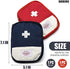 Empty First Aid Bag Emergency Kit - 2Pcs Travel Size Survival Kit Small Medicine Bag Office First Aid Kit Paramedic Bag Outdoor First Aid Kit for Car - Home First Aid Bags Empty Medicine Bag - BURIUS