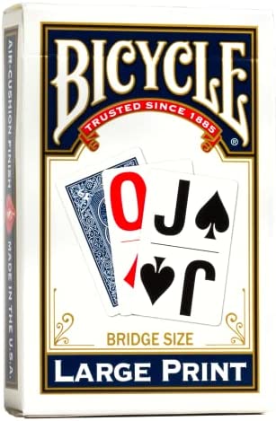 Bicycle Large Print Playing Cards (Color May Vary)