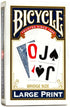 Bicycle Large Print Playing Cards (Color May Vary)