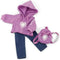 Emily Rose 18 Inch Doll Clothes Clothing Accessory - 3 Piece Heart Hoody 18" Doll Gift Set for Kids Play - Outfit Accessories | Fits Most 18" Dolls
