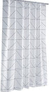 Ufaitheart Small Shower Curtain 36 x 72 Shower Curtains Fabric Waterproof Bathroom Bath Curtain Geometric, Heavy Duty, Black&White