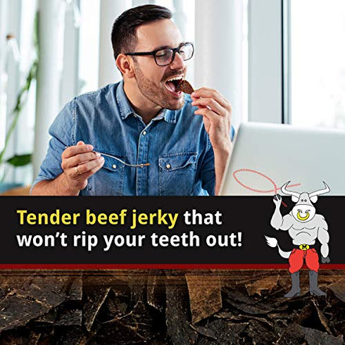 Mingua Hot Beef Jerky with Red Peppers - Nitrite-Free Spicy Beef Jerky - 100% US Beef (7 Ounces)