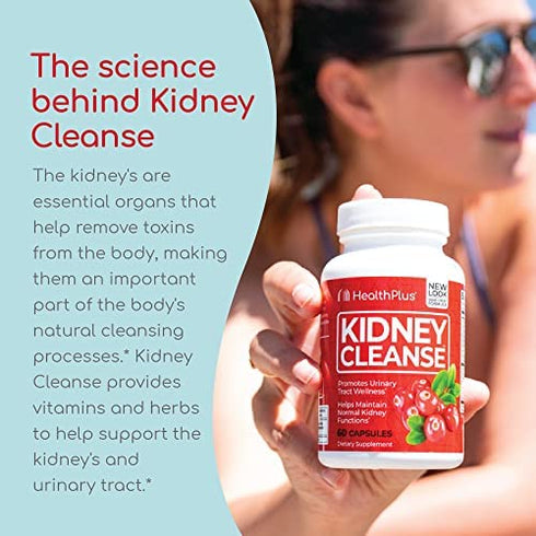 Health Plus Kidney Cleanse, 60 Capsules, 30 Servings