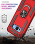 Military Grade Drop Impact for Samsung Galaxy S8 Case 5.8 inch 360 Metal Rotating Ring Kickstand Holder Built-in Magnetic Car Mount Armor Shockproof Case for Samsung Galaxy S8 Protection (Rose Gold)