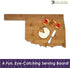 Totally Bamboo Oklahoma State Shaped Cutting Board, Natural Bamboo