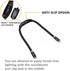 LED Book Light Reading Light Neck Hug Light Knitting Lamp with 4 LED Hands Free 3 Adjustable Brightness Flexible Portable for Craft Reading Walking